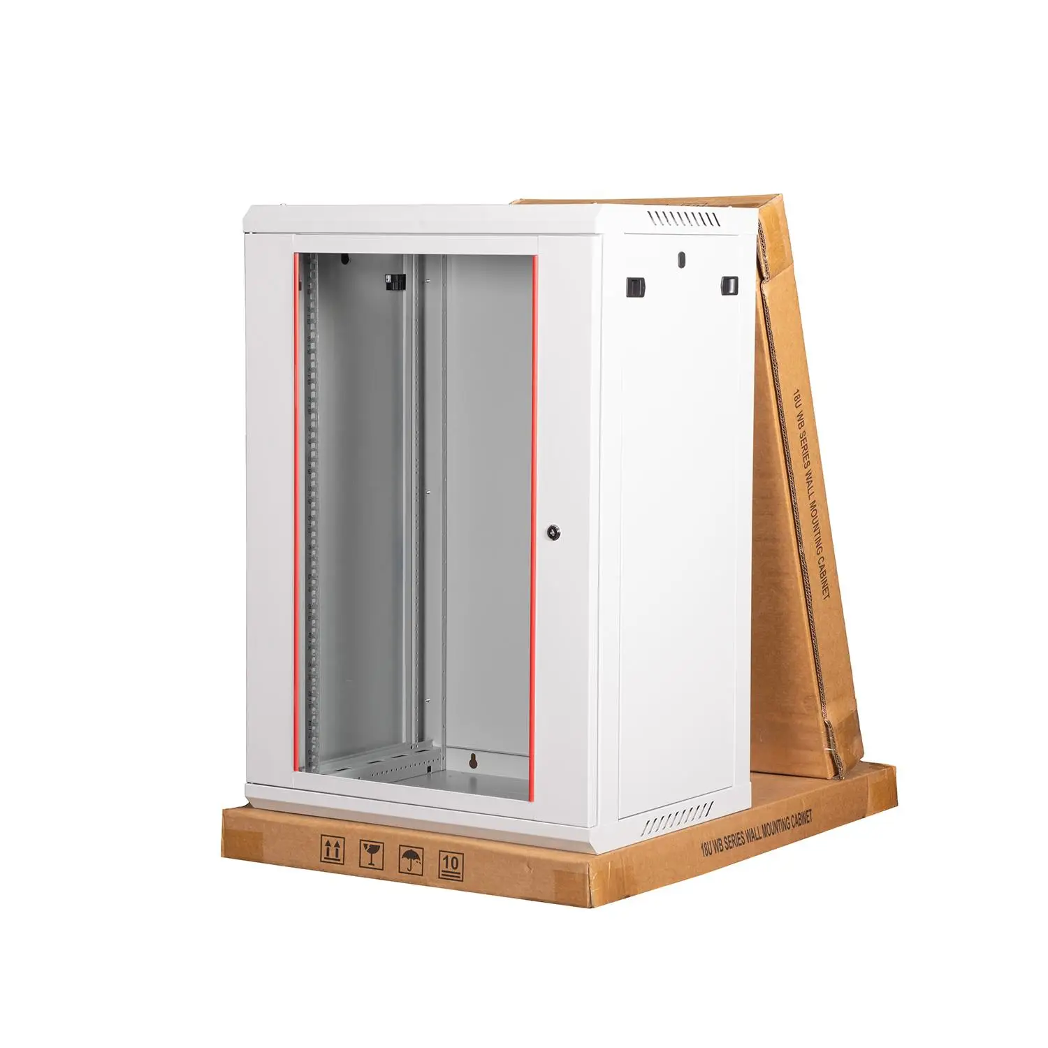 Lande WB PROline Duvar Tipi Rack Kabinet 600*450 18U– RAL 7035 Açık Gri (Demonte)
