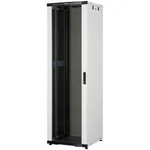 Lande CK Series Floor Standing Rack Cabinet 600 × 600 mm, 36U, RAL 7035 Light Grey