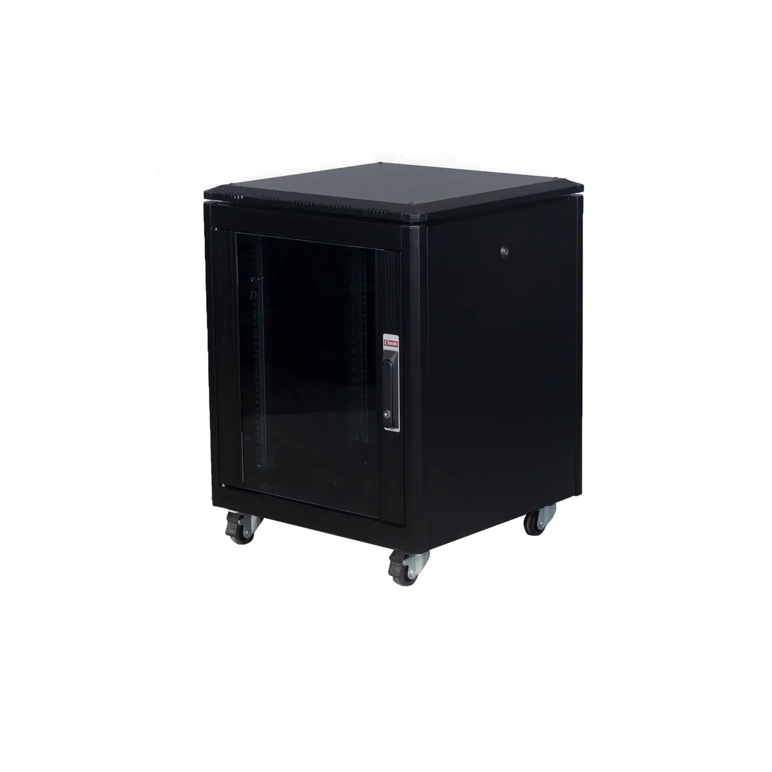 Lande DYNAmic Series 12U 600x600 Standing Type Rack Cabinet – Black (RAL 9005)