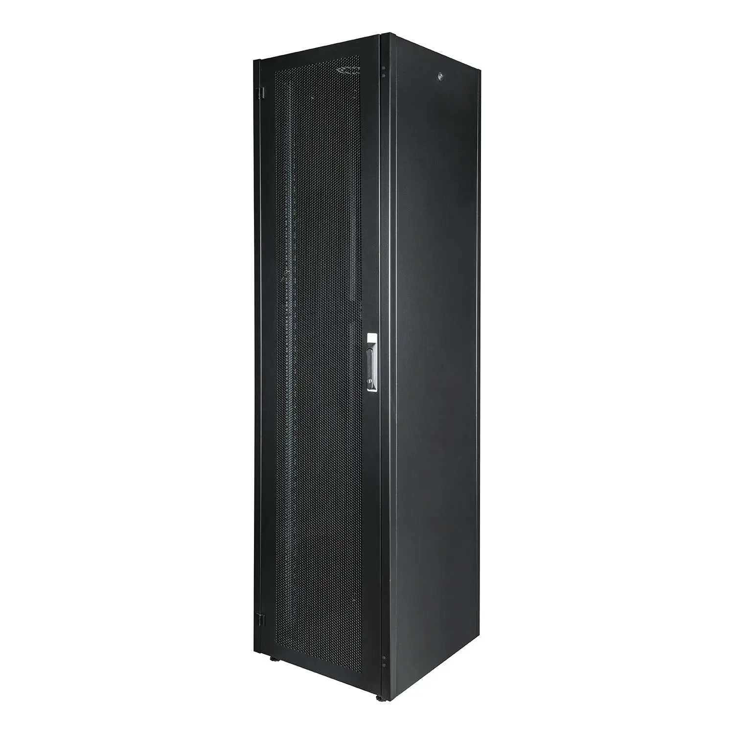 LANDE - HYPERline Series 19" Floor-Standing Network Cabinet with Perforated Doors 600 × 600 - 47U - RAL 9005 Black