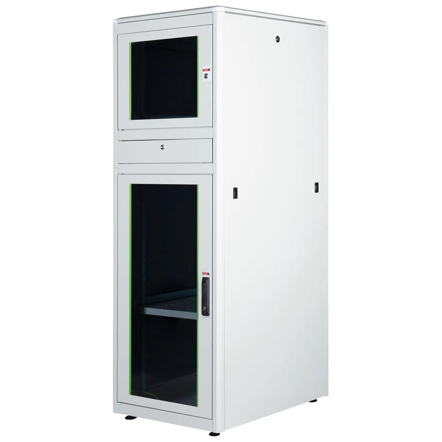 LANDE Workstations and Office Solutions 600 × 800–1780 – RAL 7035 Light Grey – RAL 7031 Blue Grey