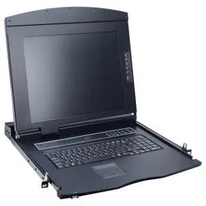 KVM Console Unit 407 * 445 - 45 - RAL 9005 Black