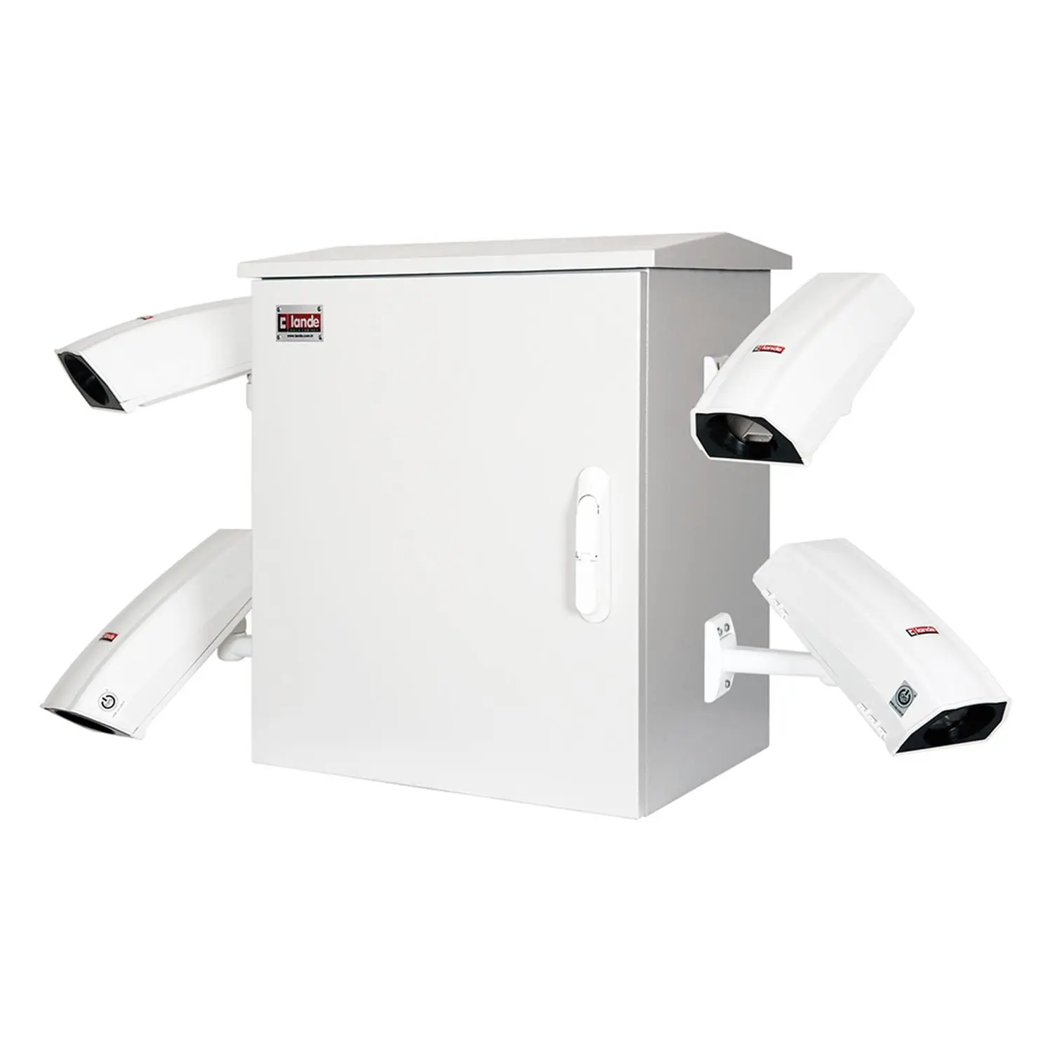 Lande MOBESEline Serisi: IP66 Harici Ortam Kabinetleri 600 * 450 * 14U - RAL 7035 Açık Gr