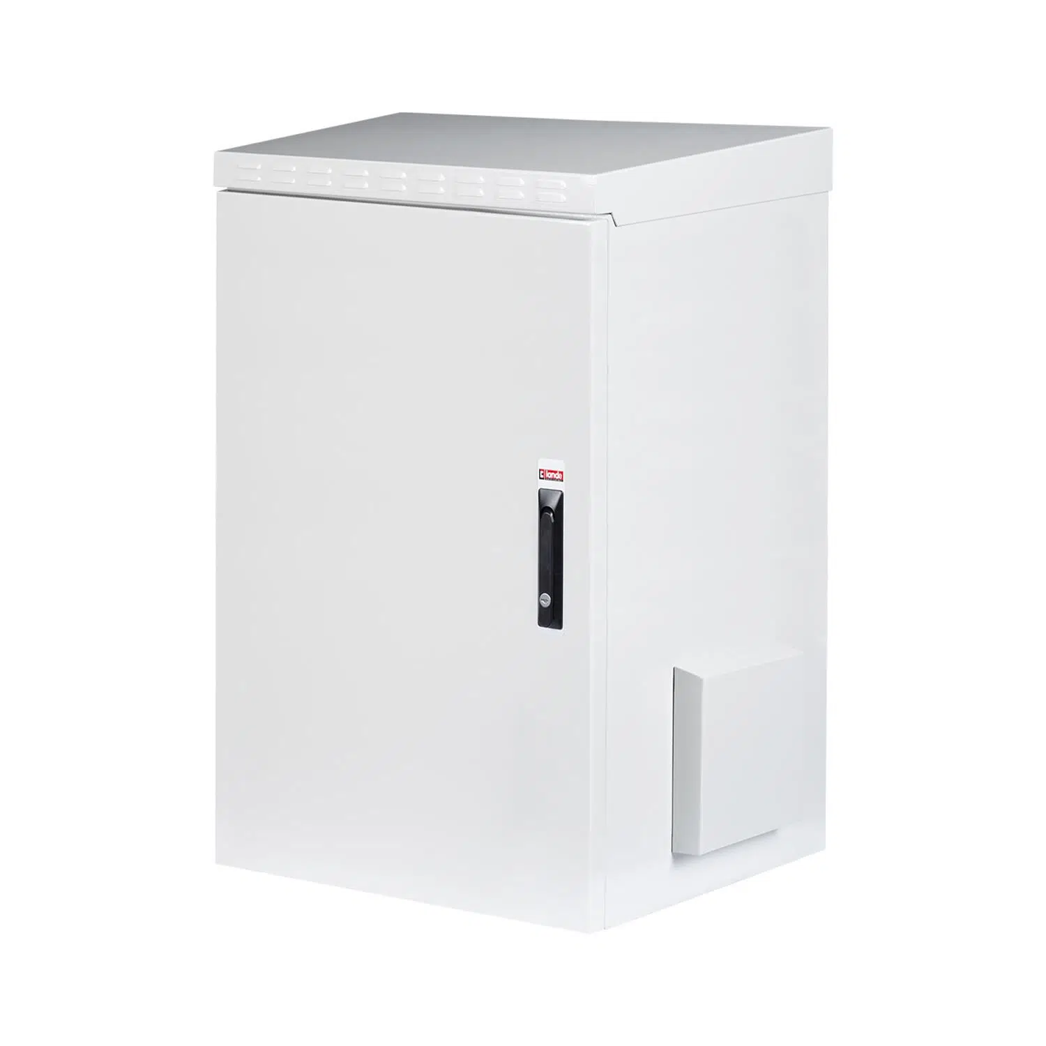 22U Mounted Land 6060 X1 Type Outdoor IP55 (With Handle, Insulated) Wm Enclosure (White) (Single Side Opening Metal/A)