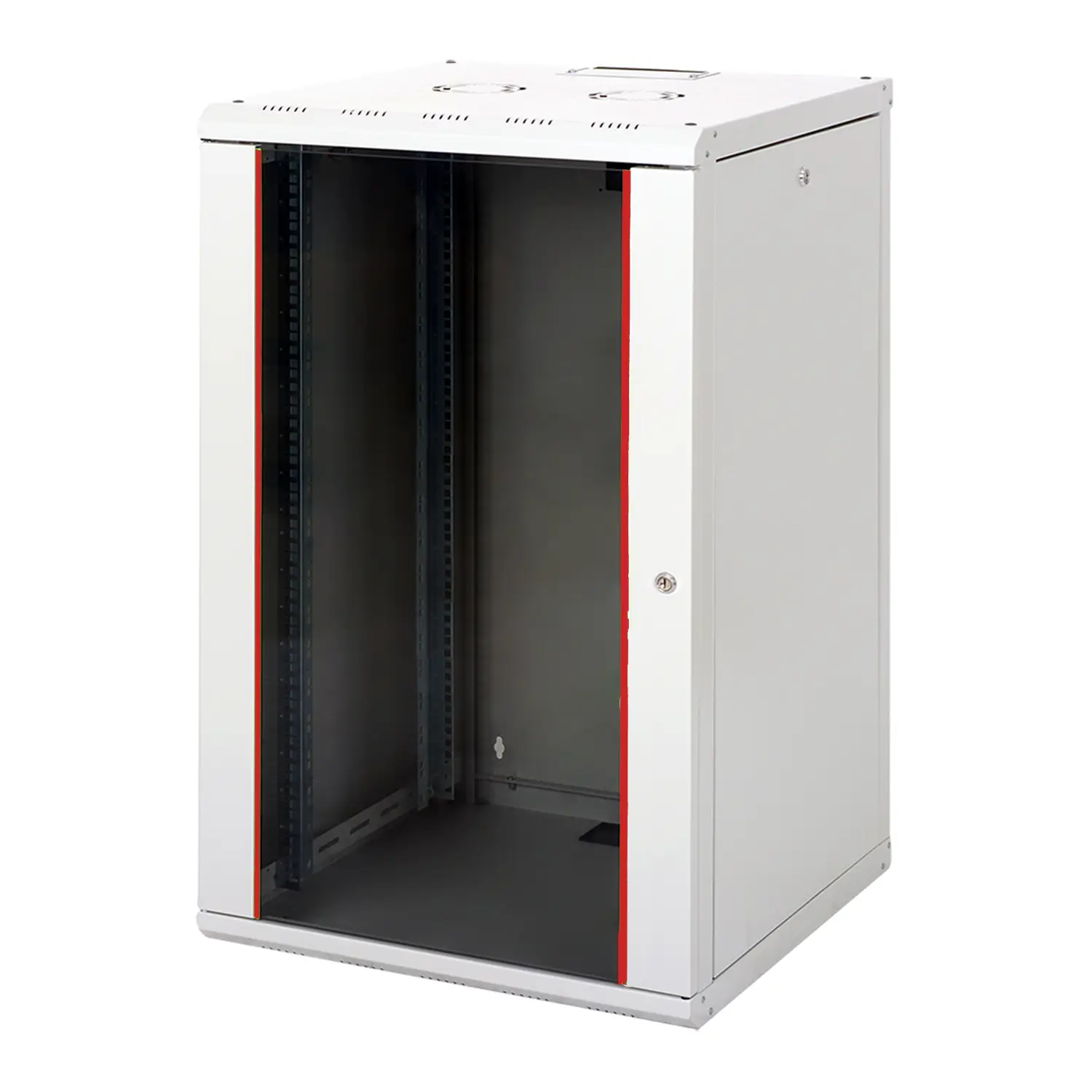 Lande Montajlı 20U 6060 Proline Kabin (Açık Gri) (Tek Açılım Cam/Metal Kapak)