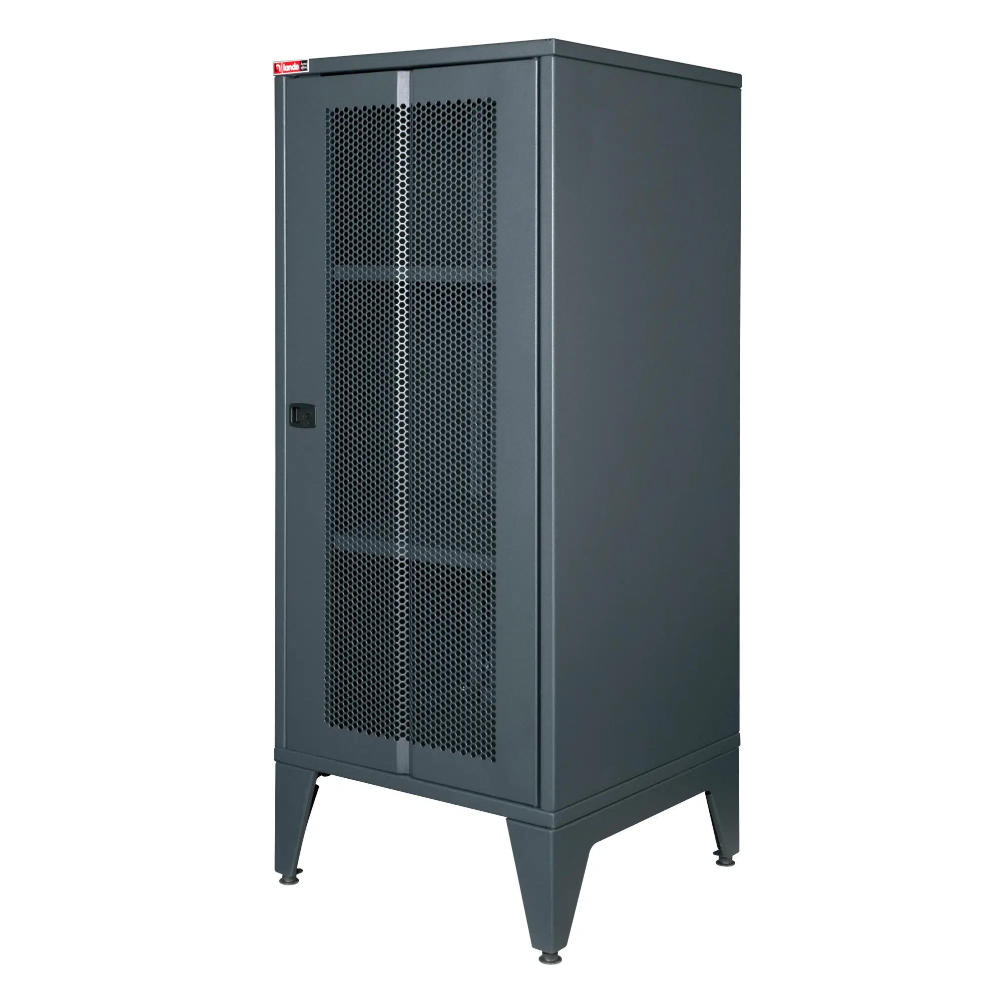 LANDE - Ziglat 1110 - Metal Dolap - Perfore Metal Kapılı - Antrasit Gri.