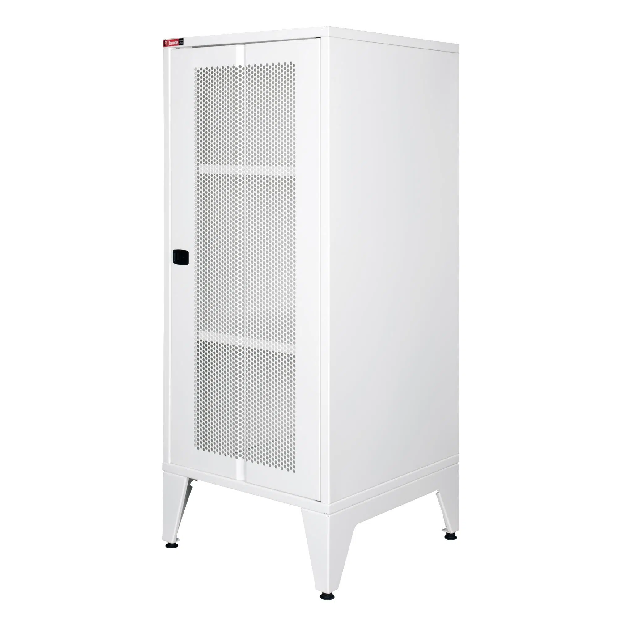 LANDE - Ziglat 1110 - Metal Dolap - Perfore Metal Kapılı - Mat Beyaz.