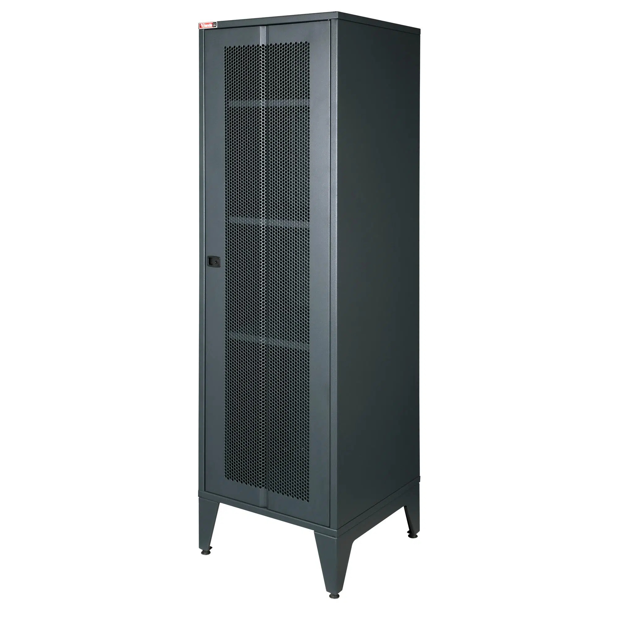 LANDE - Ziglat 1550 - Metal Dolap - Perfore Metal Kapılı - Antrasit Gri.