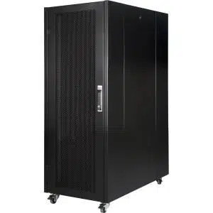 Lande PROline 400P Serisi Perfore Kapaklı Server Kabinetler 600 * 1000 - 26U - RAL 9005 Siyah